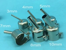 6PCS 850 Hot Air Soldering Station 45° Heat Gun Nozzle for PCB IC BGA Rework
