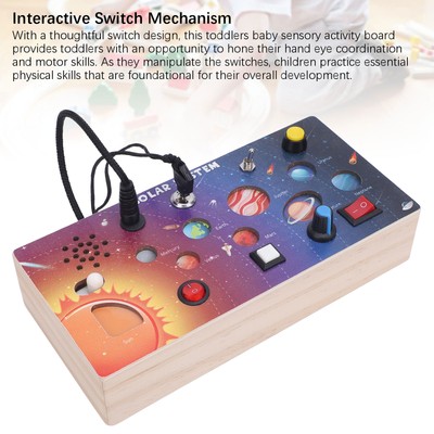 Toddler Sensory Board Solid Solar System Sensory Activity Board Toy