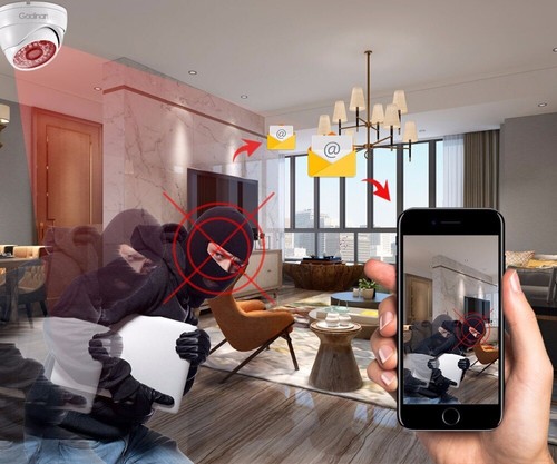 POE Metal IP66 IP Camera 4MP 48pcs IR Dome Camera Ceiling Mount Motion Detection - Picture 9 of 18