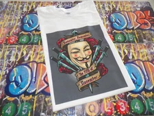 Remember Remember the 5th of November Anonymous Guy Fawkes Mask T shirt Tee