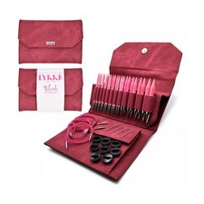 Lykke Interchangeable Knitting Needles, 5" Inch Blush Wooden Needles, Knittin...