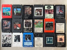 Lot of 18 Vintage 8 Track Audio Tapes UNTESTED  SOLD AS IS Beatles Stones MORE