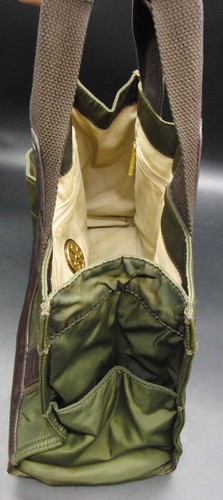 Tory Burch Vintage Fashion Army Green Bag Tote Essentials Nylon Handtasche B033 - Bild 5 von 9