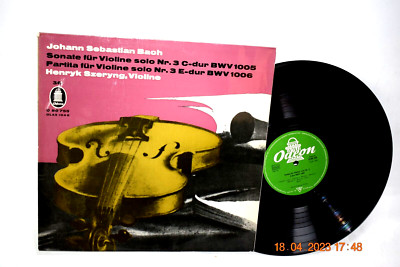 SZERYNG BACH SONATA & PARTITA  FOR SOLO VIOLIN No. 3  GREEN ODEON O80755 MINT-
