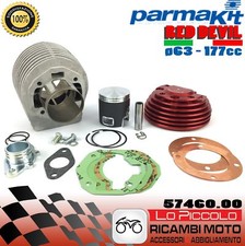 GRUPPO TERMICO PARMAKIT RACING RED VESPA PX 125 150 177cc ø63 BIELLA 105
