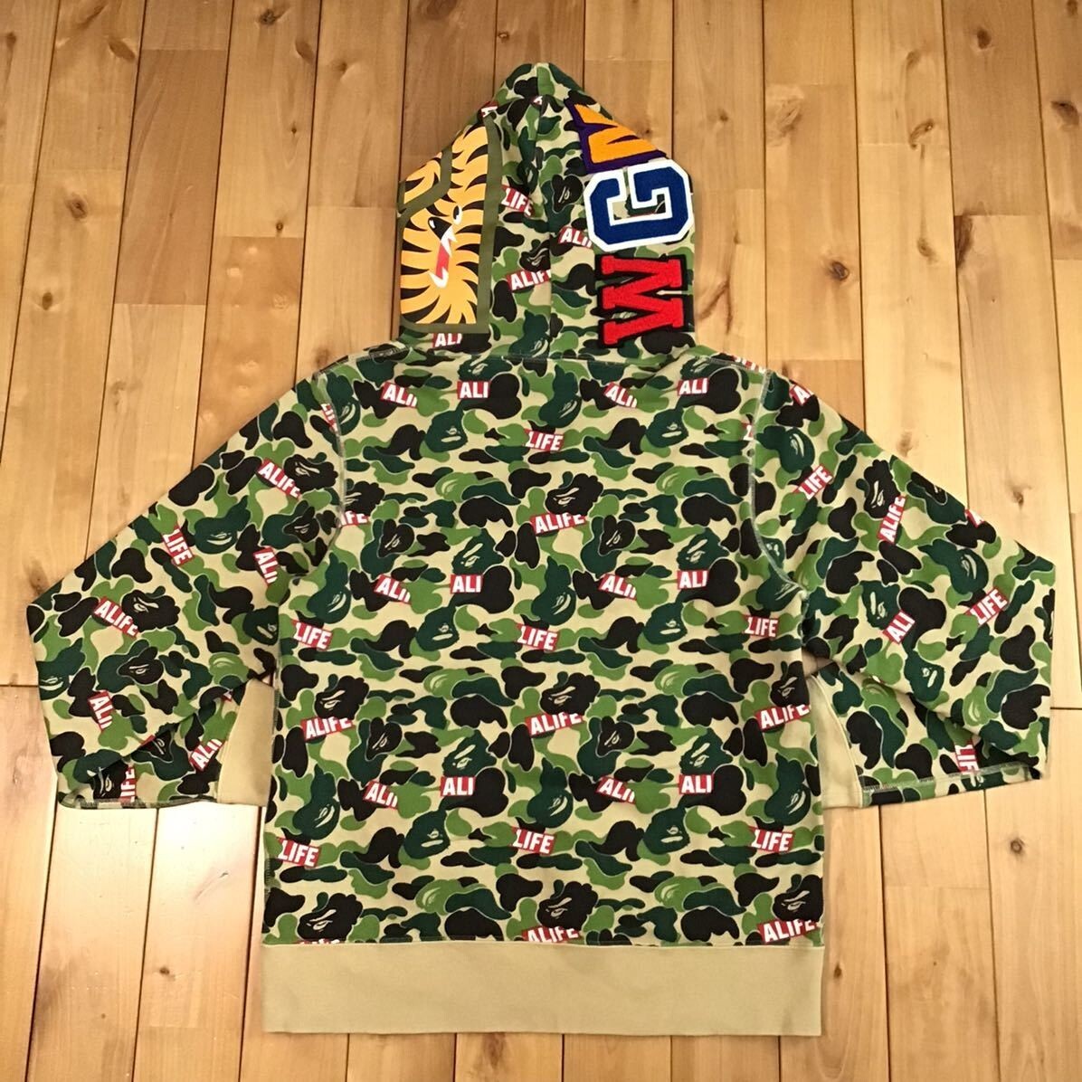 BAPE × ALIFE ABC camo shark pullover hoodie NIGO A Bathing Ape