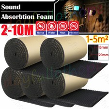 10M Self Adhesive Egg Shell Acoustic Foam Studio Soundproofing Wall Panels 20MM