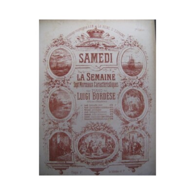 BORDESE Luigi Trinklied Klavier 19.Jh.