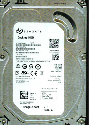 SEAGATE シーゲイト ST2000DM001 2TB × 2台セット SEAGATE シーゲイト ST2000DM001 2TB × 2台セット SEAGATE
