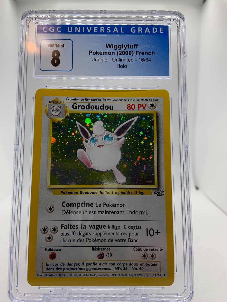 Grodoudou Wigglytuff - Holo Rare FRENCH 32/64 Jungle Pokemon CGC 8