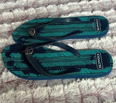 New Men or Women Coach signature flip flop sandals size 11