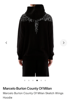 MARCELO BURLON Country of Milan Black Cotton 