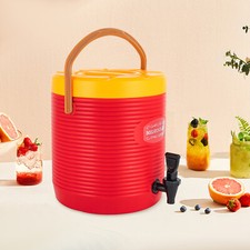 Stainless Steel Drink Dispenser Hot Cold Insulated Beverage Dispenser W Faucet