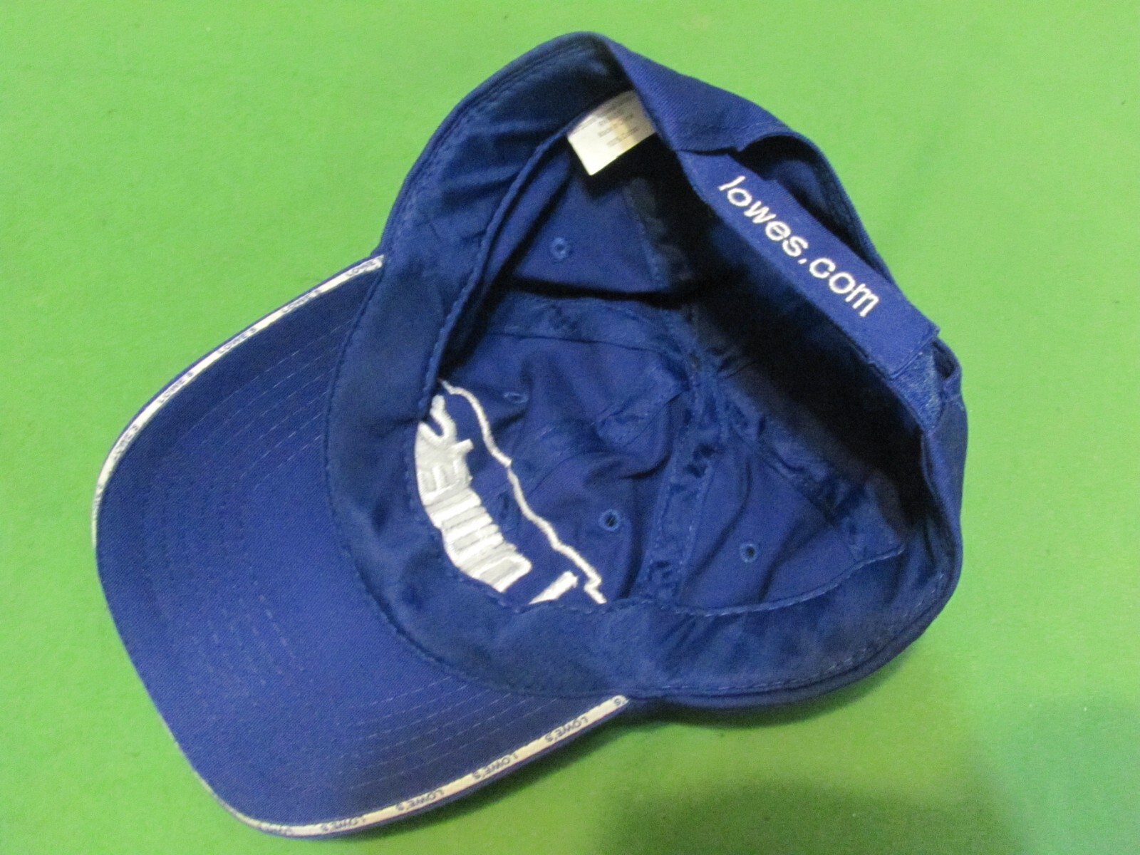 Lowes Adjustable Strap Back Blue Baseball Hat/Cap - image 2