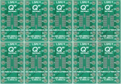 LGA14 0.80mm auf DIP 0.3'' - 10 Stück [DE]