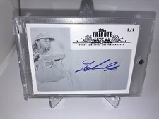 2013 Topps Tribute Auto Printing Plate Johnny Cueto 1/1