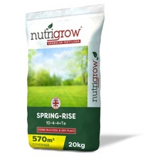 Nutrigrow 10-4-4+TE+Mg Spring Rise Lawn Fertiliser Paddock Turf Grass 20Kg