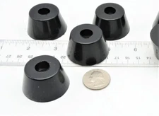 4 Pack  X Large  1 1/2" X 3/4" Tall Rubber Bumper Feet with Embedded Washer