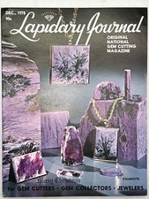 Lapidary Journal Magazine December 1978 Charoite