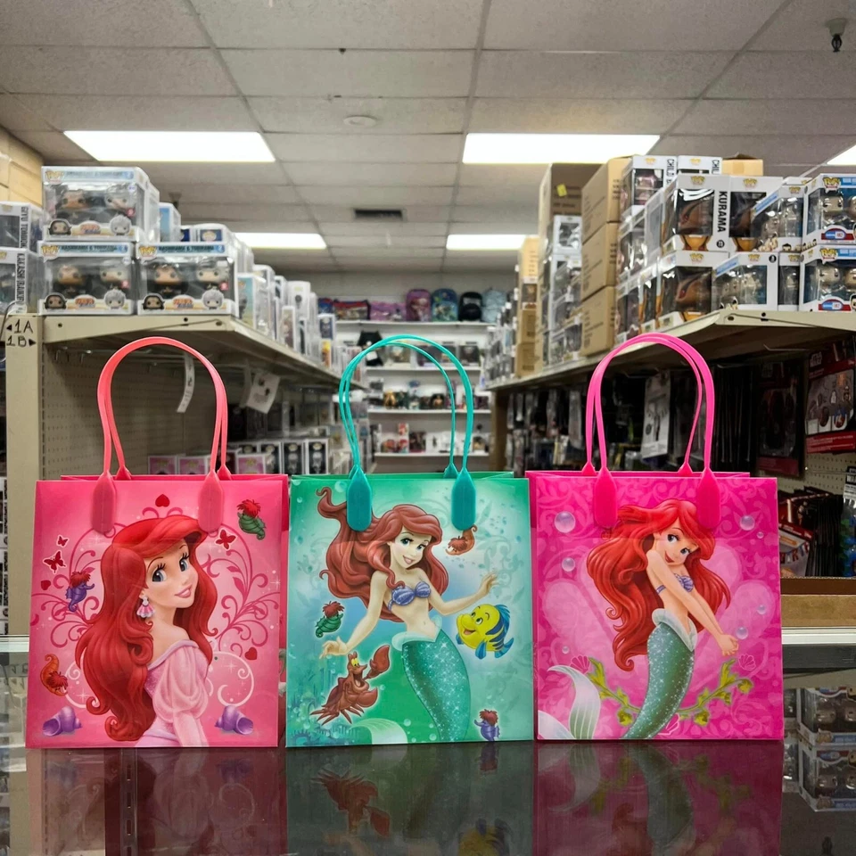 12PCS Disney Little Mermaid Ariel Goodie bags Birthday Party Favor Bags Gift - Image 2 of 4