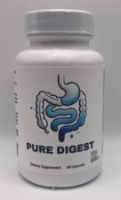 Pure Digest Capsules Constipation,Supports Weight Loss  Digestion 60ct.EXP 5/26
