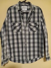 AEROPOSTALE Size Medium Men's Muliticolor Plaid Dress Shirt B4