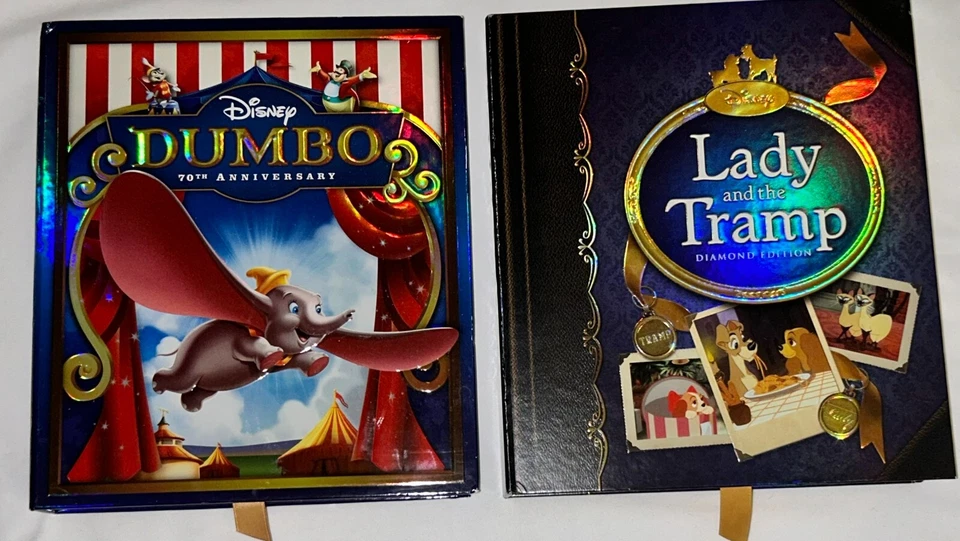 Lady and the Tramp + Dumbo 70th Anniversary DVD/Blu-ray Premium Collector's Set Foto 2 de 4