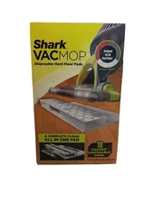 Shark Disposable Hard Floor VacMop Vacuum Mop Pad Refills 10 Count VMP10 Sealed