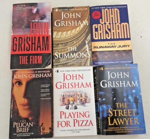 Lot Of 10 Random John Grisham Legal Thriller Paperback Books - Mystery & Crime Novel Mix 5 thumbnail image