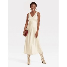 A New Day Midi Lace Trim Dress