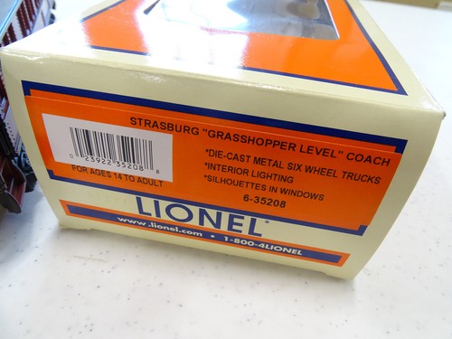 Lionel 6-35208 O Gauge Strasburg Grasshopper Level Coach / FedEx FS / #RM2 - Picture 13 of 22