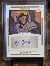 2023 Sage Artistry Autographs DJ Turner #ART-DJT (AU, RC)