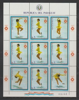 Paraguay 1983 Klb. 3642 3636/5341 gest. Winter Olympics