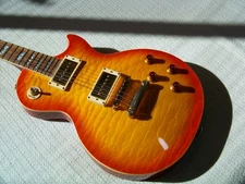 2007 Epiphone Les Paul Ultra Quilted Cherry Sunburst Fralin P-90s Hard Case