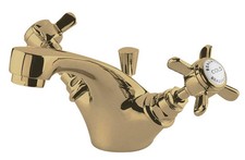 Balterley Traditional Bathroom Crosshead Mono Basin Mixer Tap & Pop-Up Waste