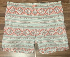 Burlebo Shorts Mens XL Aztec Shorts Swim Trunks Mesh Lined Workout Gym