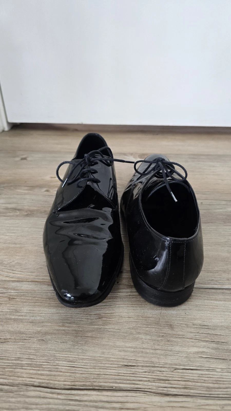 Scarpe formali PRADA stringate in pelle basse taglia 7 nere