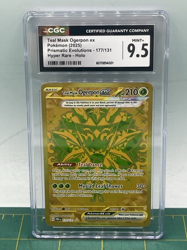 Teal Mask Ogerpon ex graded CGC 9.5 for sale on eBay