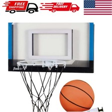 Indoor Mini Basketball Hoop with Rubber Ball  Pump - Decorate Any Room