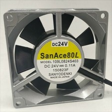 1PCS 8CM 8025 24V0.11A 2-wire aluminum frame cooling fan 109L0824S403