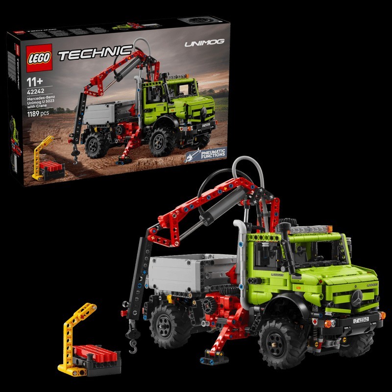 LEGO Technic 42242 Mercedes-Benz Unimog U 5023 with Crane Set