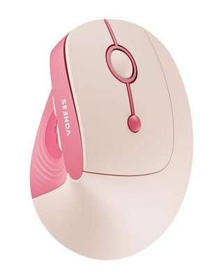 Seenda Ergonomic Wireless Mouse, 52° Vertical Bluetooth Mouse | Hot Pink