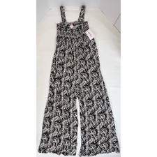 Mono Ingrid & Isabel Maternidad Calado Paisley Pierna Ancha Negro Blanco Nuevo con Etiquetas