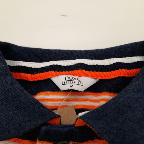 Polo Next Hombre M Azul Rayas Algodón con Poliéster Básico - Imagen 5 de 5