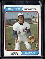 1974 Topps Baseball Tim Foli #217 Montreal Expos