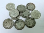 ROOSEVELT SILVER DIMES, LOT OF 10, 90% SILVER FREE SHIPPING #8793