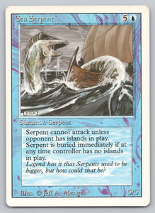 Sea Serpent (78) Revised Edition Common MTG