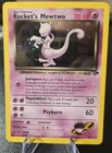 (MP) Pokemon Rocket’s Mewtwo 14/132 Gym Challenge Vintage Holo Card.  See Photos