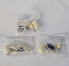 VTG Mono Cassette Recorder Earphone Lot of 3 New Sealed Single Earpiece Jacks