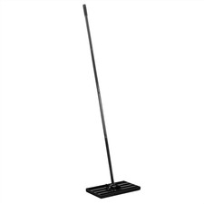 KCT 45.5X24.5CM LEVELLING RAKE LAWN SURFACE GRASS FLATTENING TOOL 175CM HANDLE